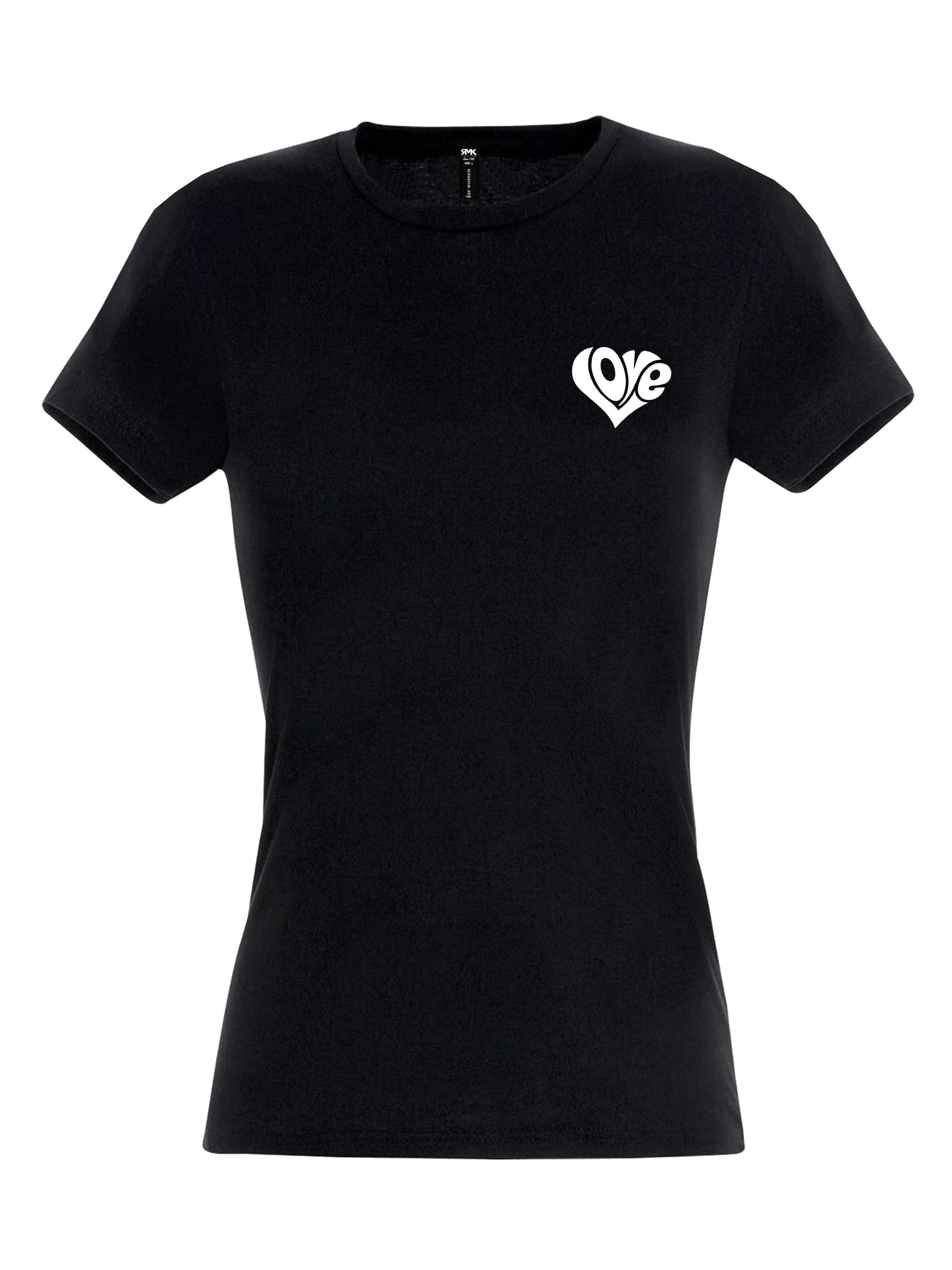 RMK Shirt 'Love Herz' in Black: front