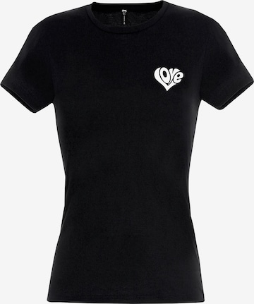 RMK Shirt 'Love Herz' in Black: front