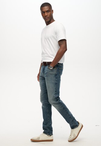 Coupe slim Jean 'The Merchant Store' Superdry en bleu