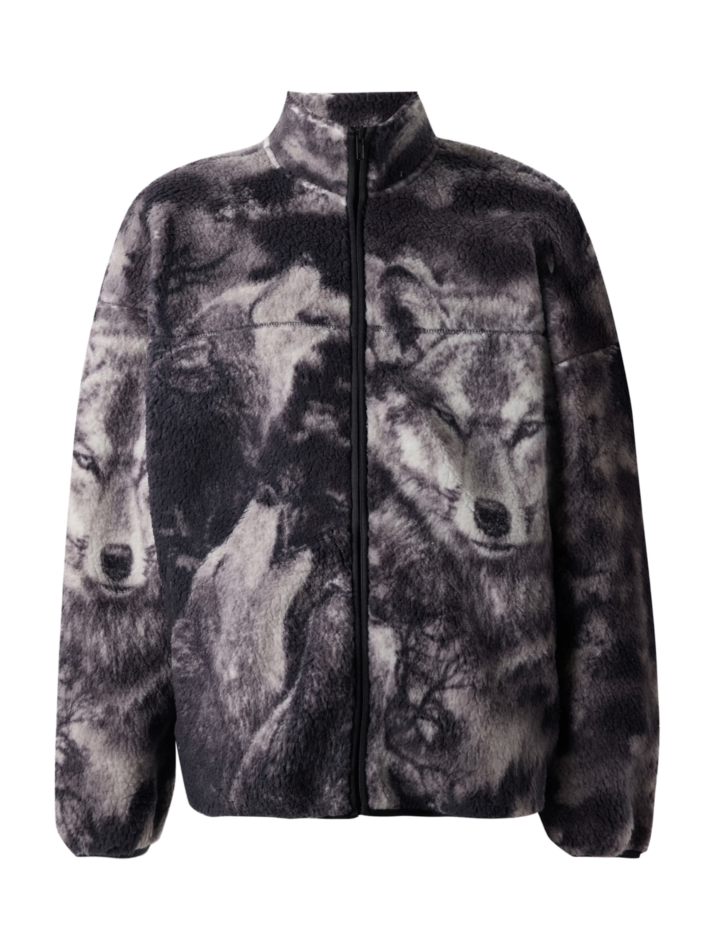 Only & Sons Fleece Jacket 'ONSJAMES' in Black: front