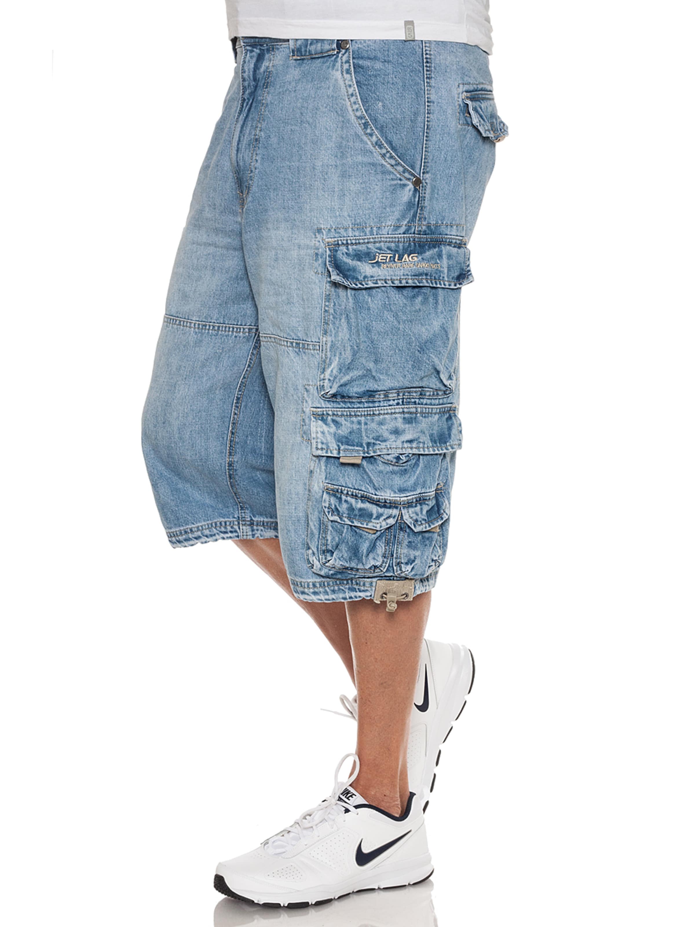 JET LAG Regular Cargo Jeans in Blue