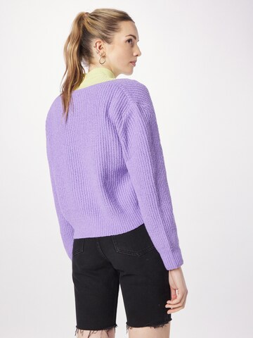 TOM TAILOR DENIM Sweater in Purple