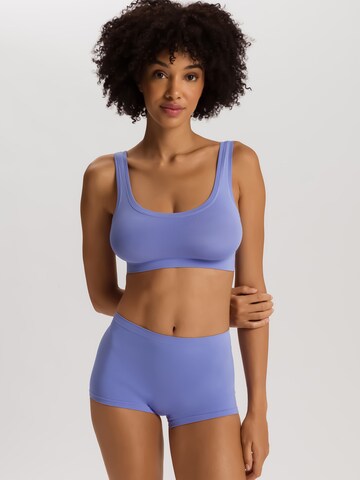 Hanro Bralette Bra ' Touch Feeling ' in Blue: front
