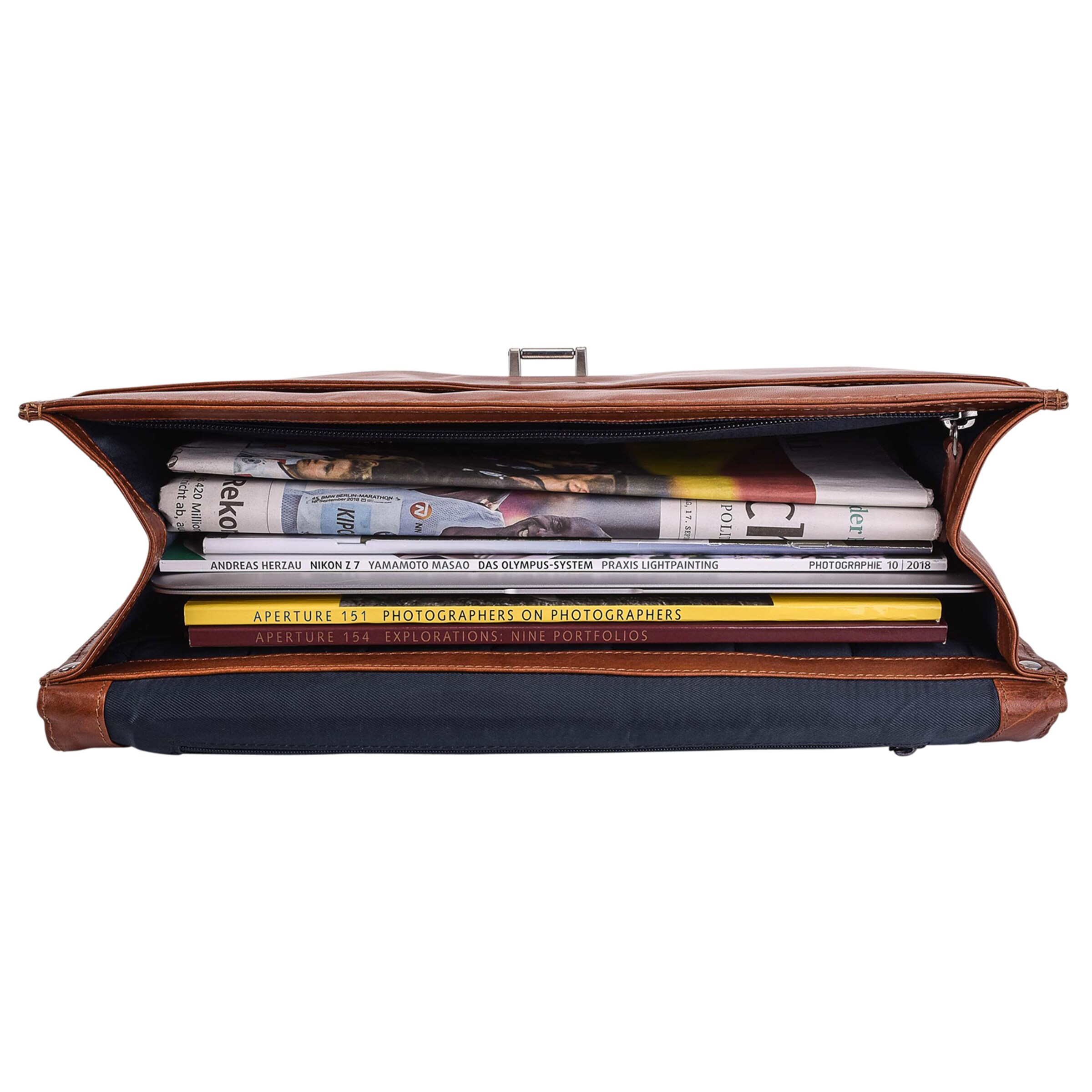 LEONHARD HEYDEN Document bag 'Cambridge' in Brown