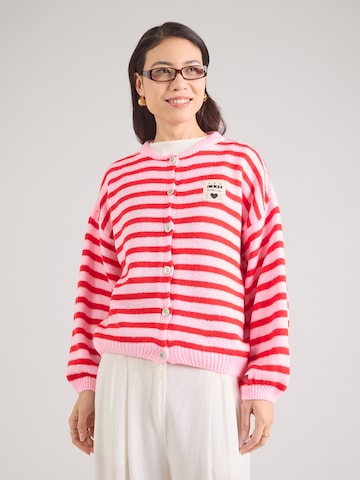 Hailys Плетена жилетка 'Av44a' в розово: отпред