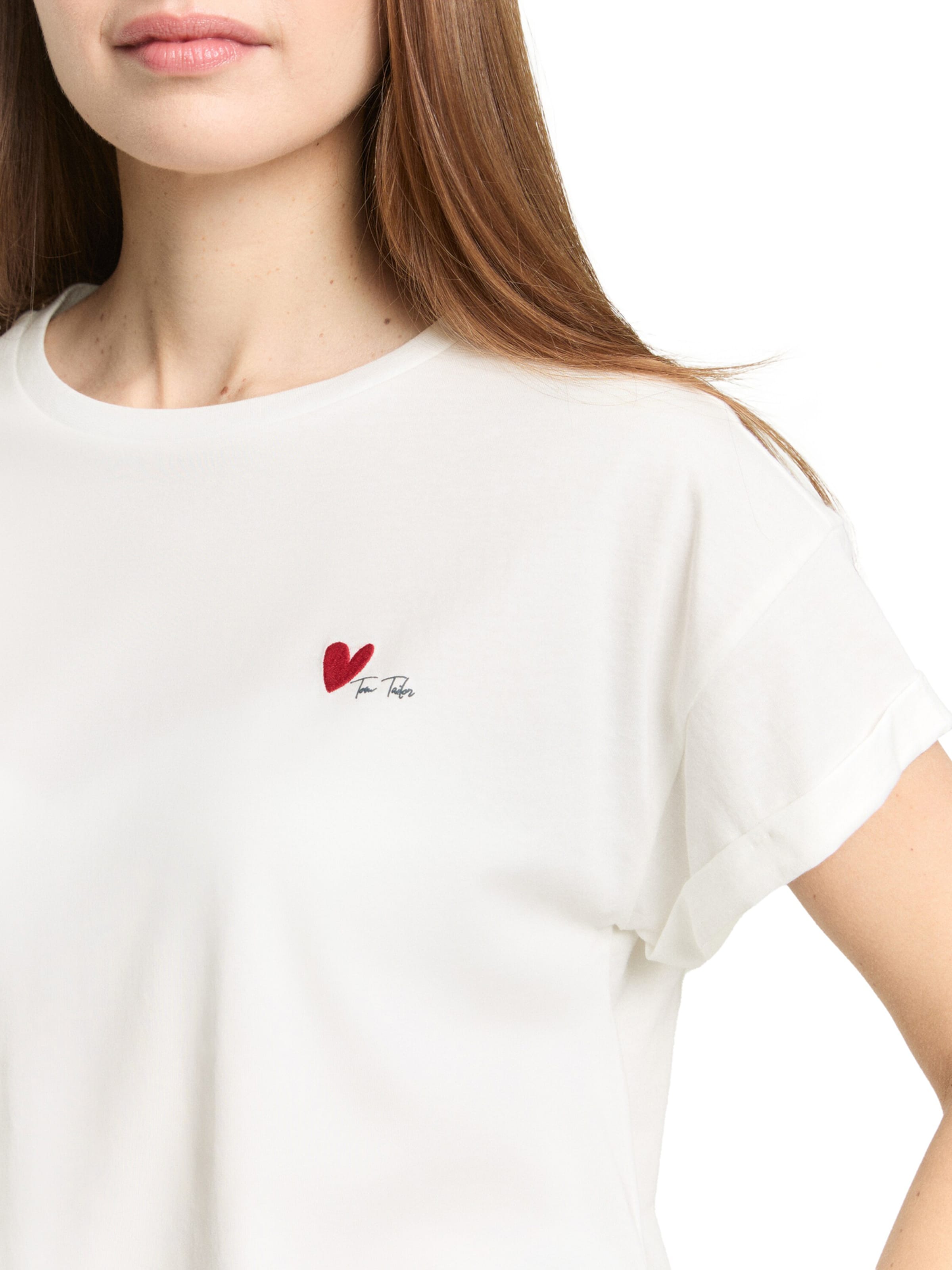 Tricou de la TOM TAILOR pe alb