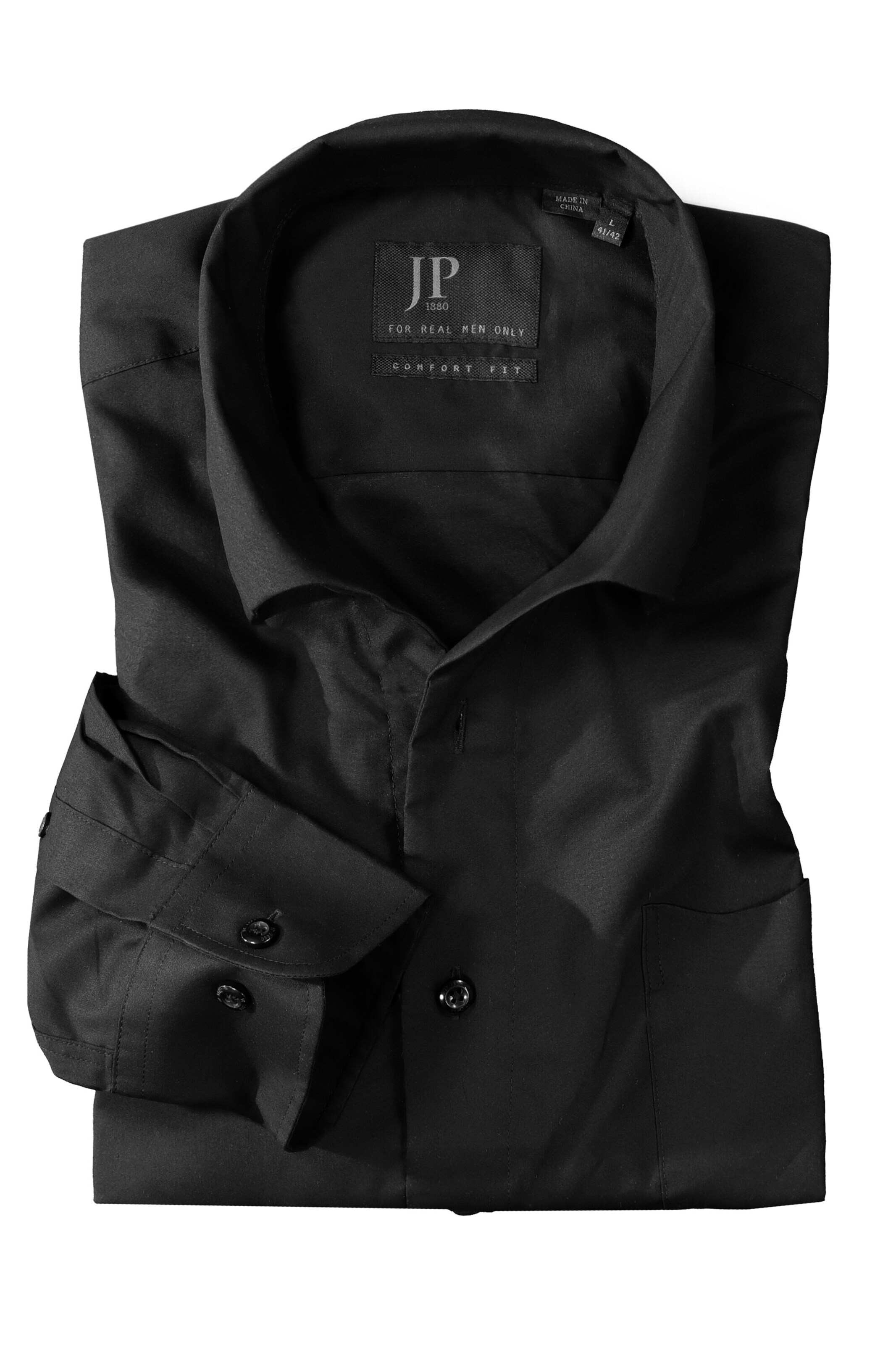 JP1880 Comfort fit Button Up Shirt in Black