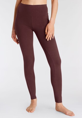 VIVANCE Skinny Sporthose in Braun: predná strana