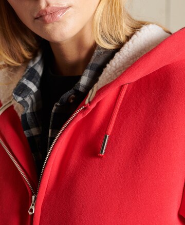 Superdry Sweatjacke in Rot