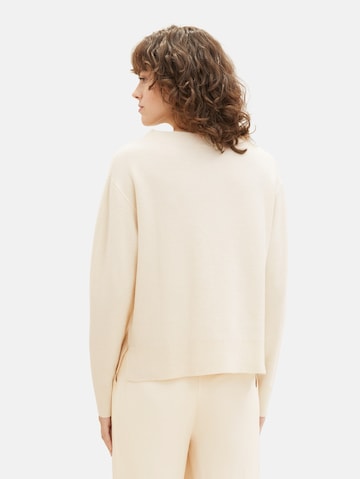 TOM TAILOR Pullover in Beige