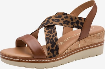 Sandales MARCO TOZZI en marron : devant