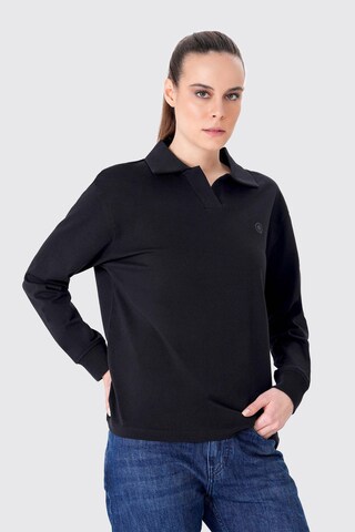 UNIQVIBE Shirt in Schwarz