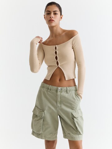 Pull&Bear Trui in Beige: voorkant