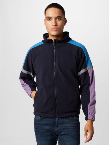 Denim Project Fleece jacket 'Luke' in Blue: front