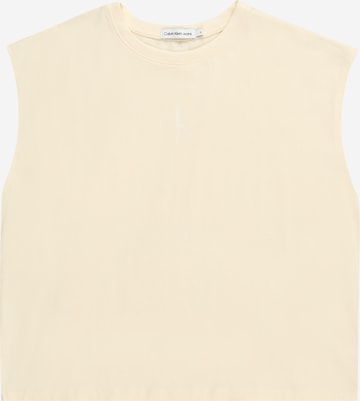 Calvin Klein Jeans Top in Beige: voorkant