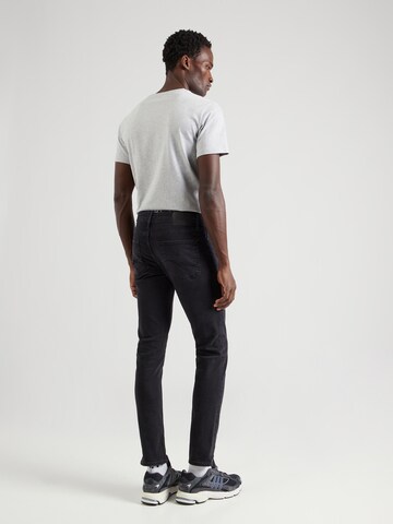 Coupe slim Jean 'GLENN' JACK & JONES en noir