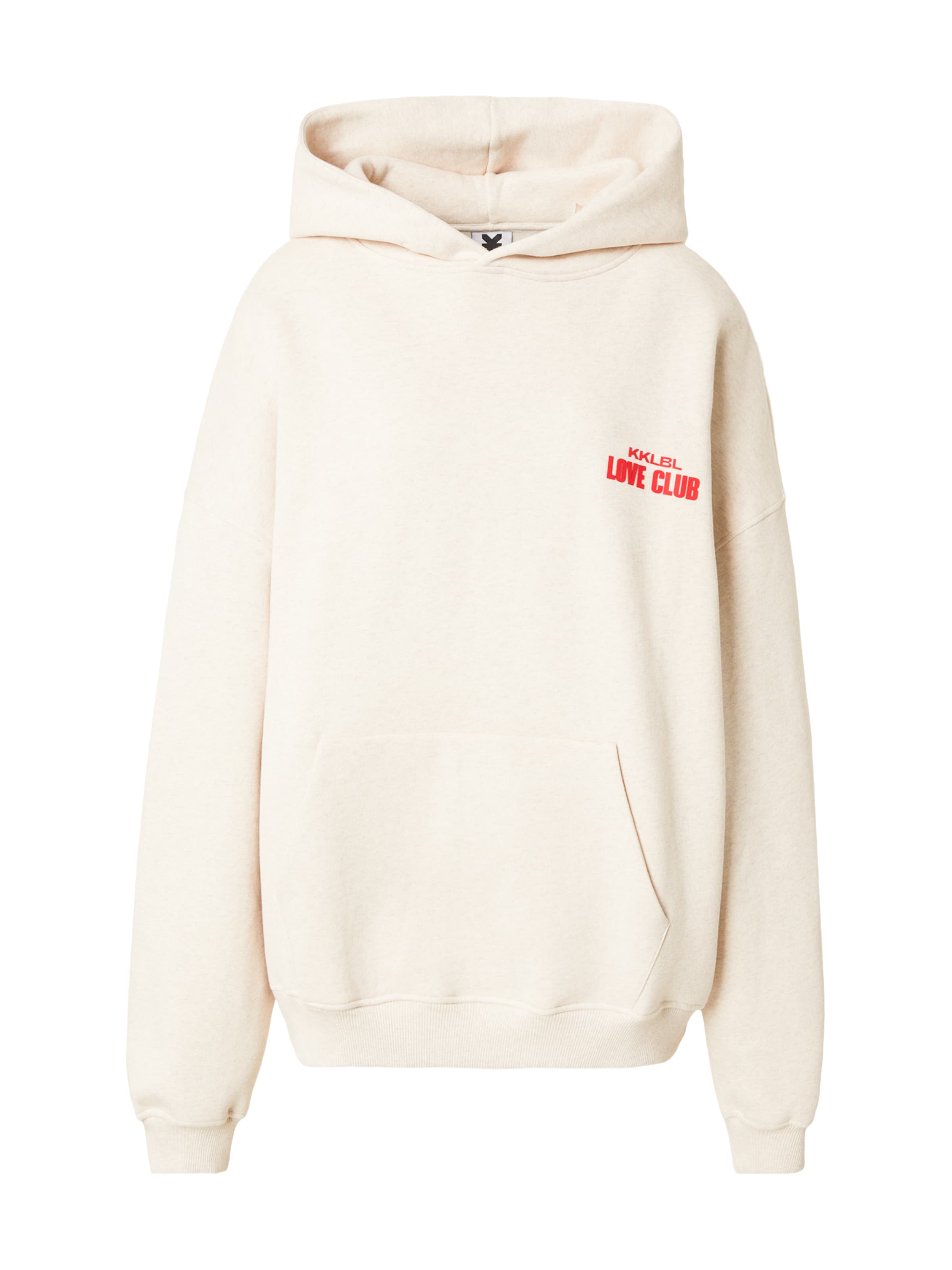 Karo KauerSweater majica 'Love Club' - bež boja: prednji dio