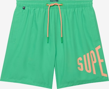 Superdry & Co Zwemshorts in Groen: voorkant