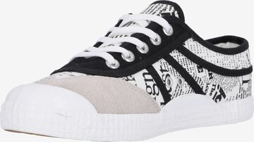 KAWASAKI Sneakers laag 'News paper' in Wit