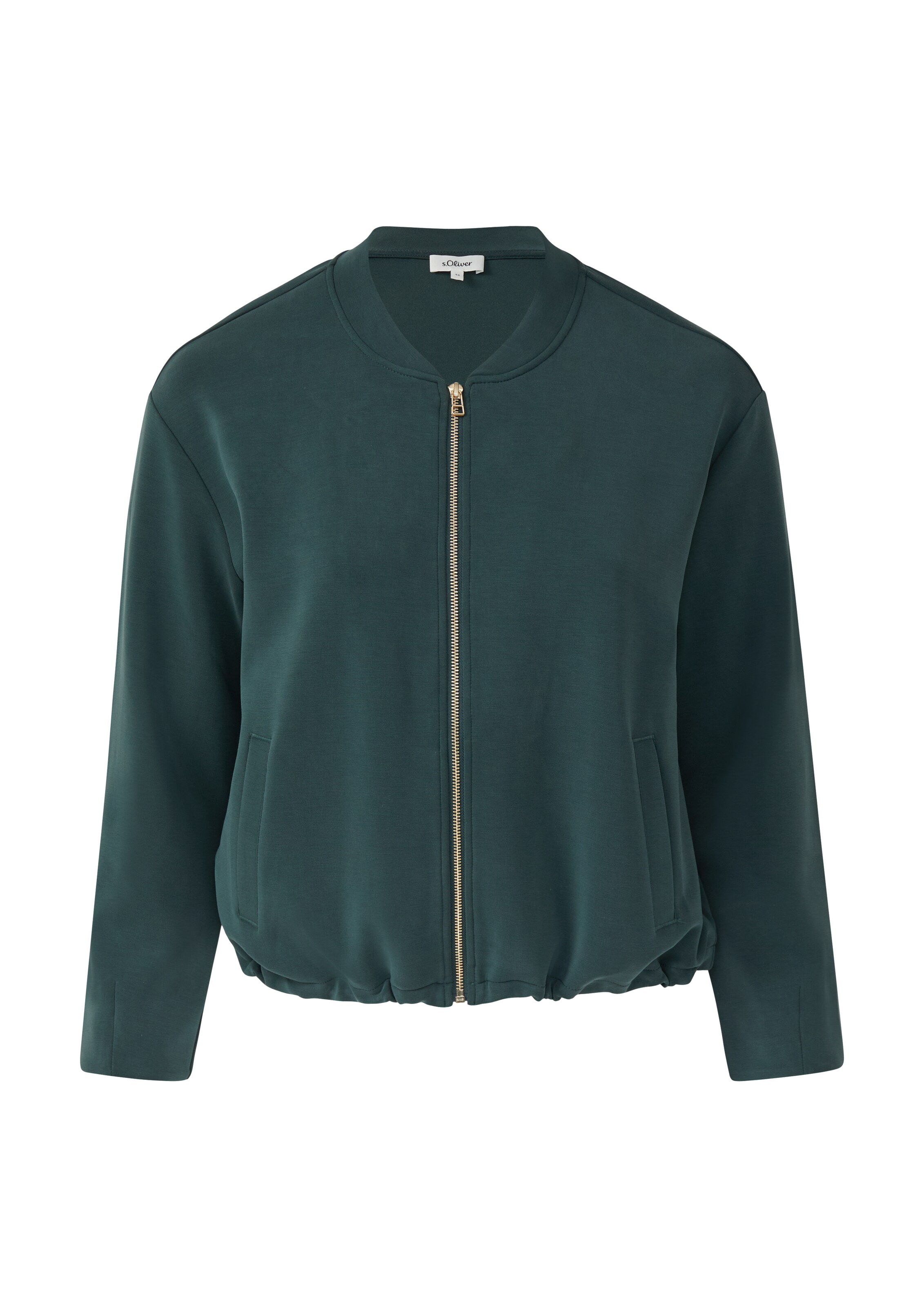 s.Oliver Sweatjacke in Grün: Vorderseite