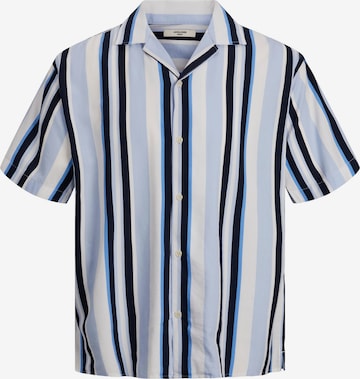 JACK & JONES Comfort fit Button Up Shirt in Blue: front