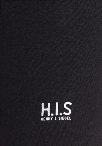 H.I.S Skinny Sporthose in Schwarz