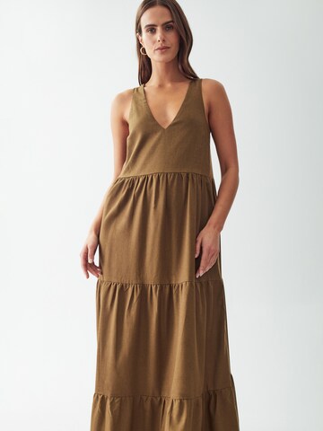 Calli Dress 'BRUNCH' in Brown