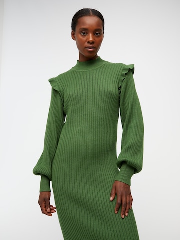 OBJECT فستان مُحاك 'Diva' بلون أخضر