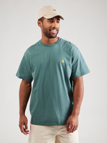 Carhartt WIP Shirt 'Chase' in Groen: voorkant