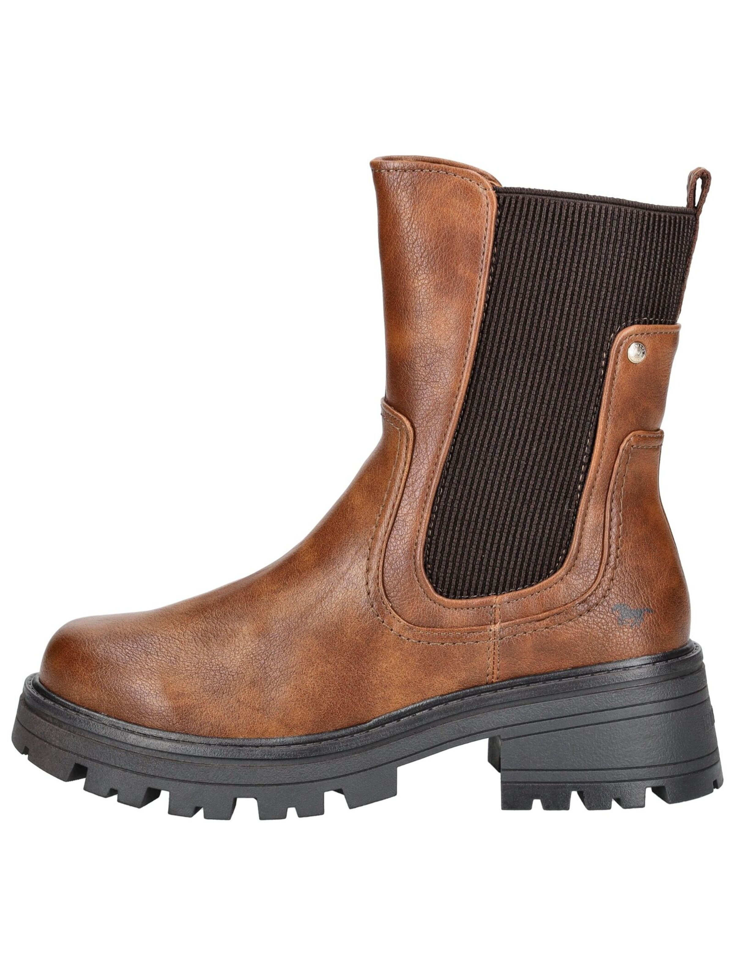 MUSTANG Μποτάκι σε καφέ