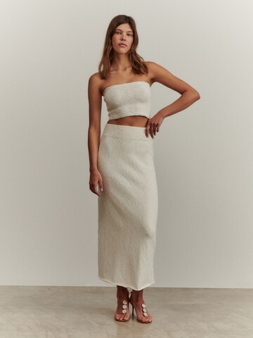 ABOUT YOU x Marie von Behrens Skirt 'Silvana' in Beige