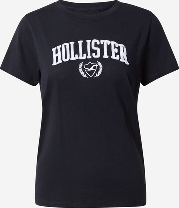 HOLLISTER Póló - fekete: elől