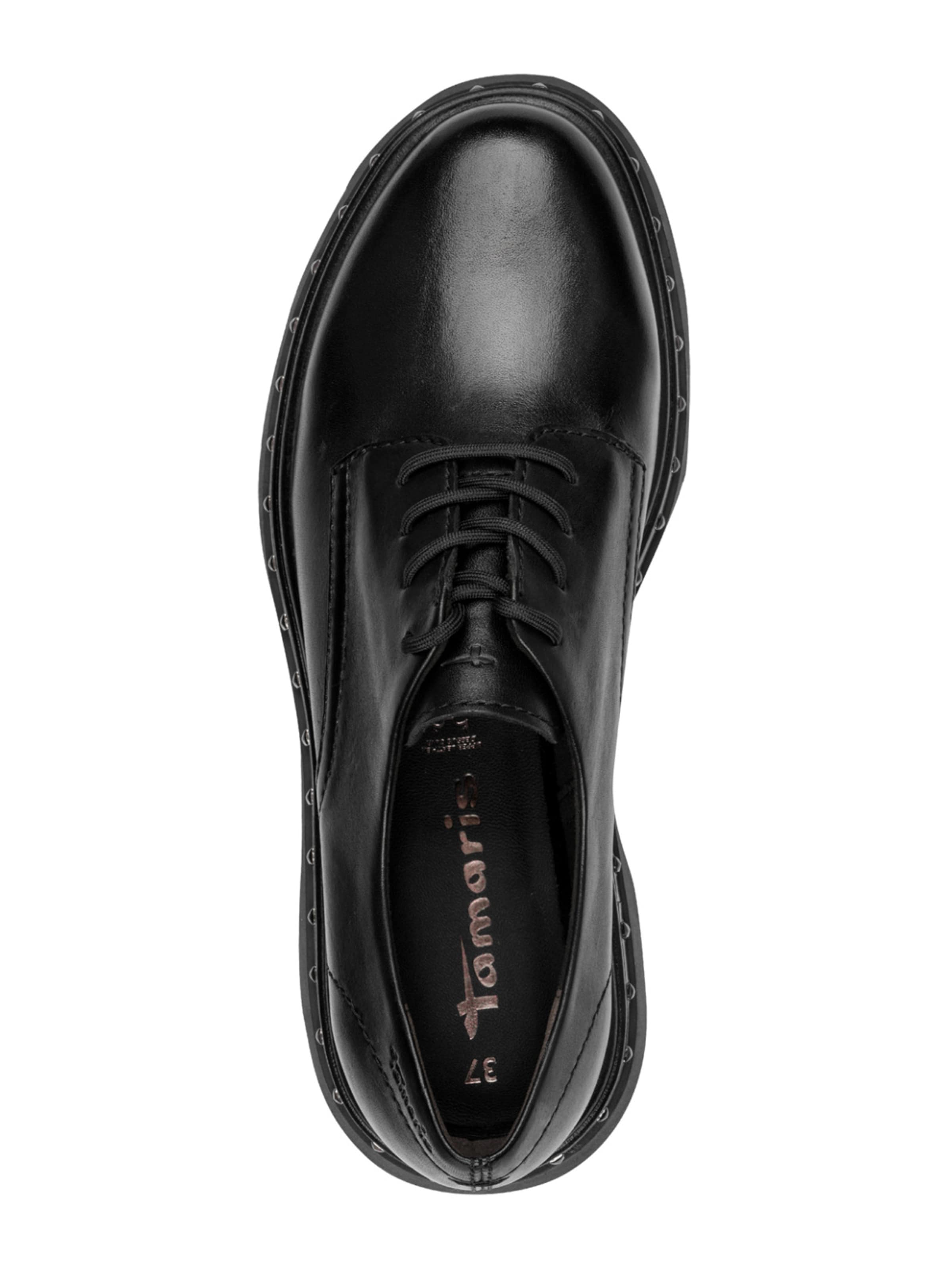 Tamaris Lace-Up Shoes in Black