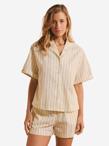 ETAM Schlafshirt 'BENICIO' in Gelb: Vorderseite