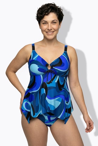 Ulla Popken Triangle Bra in Blue