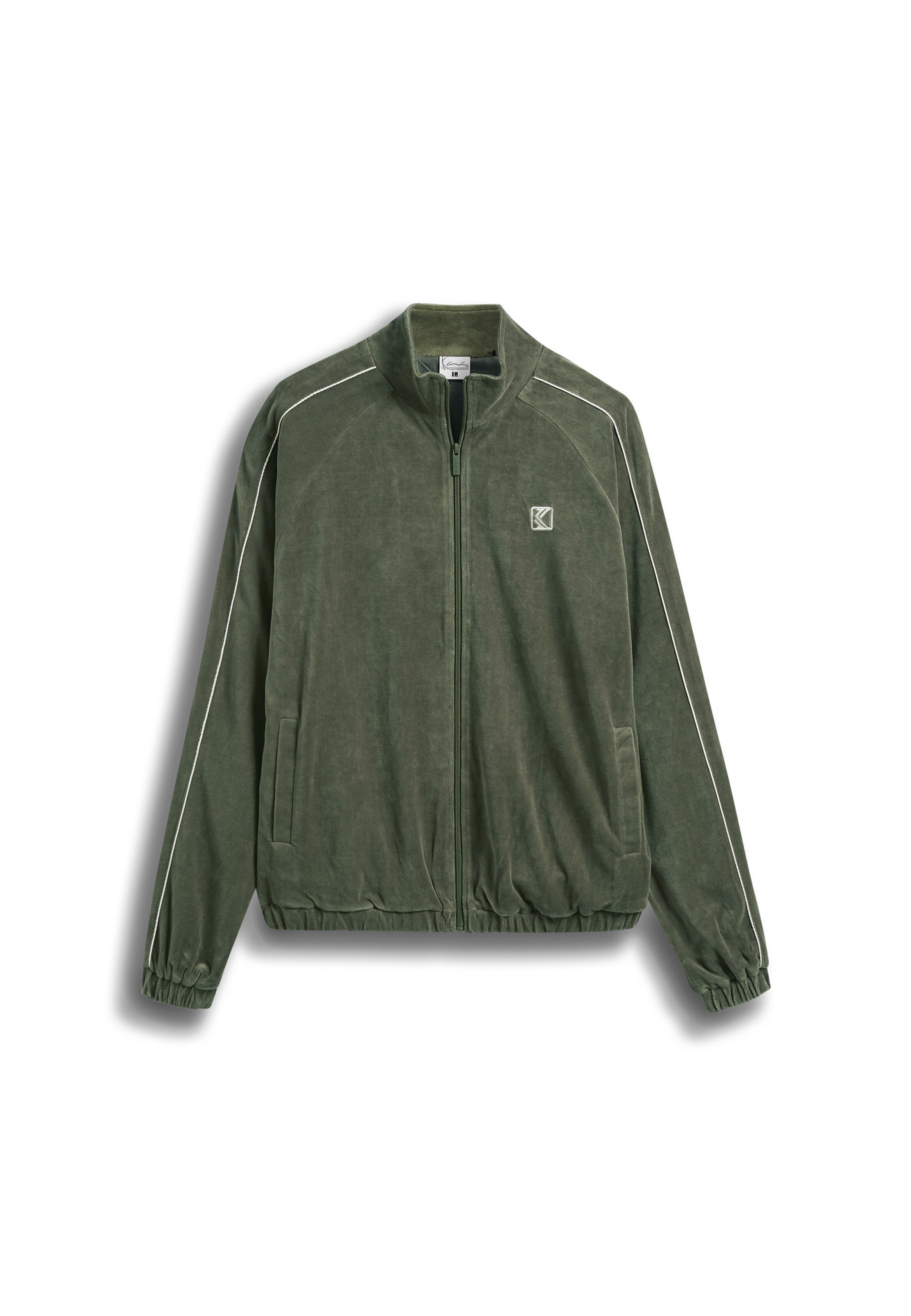 Karl Kani - Chaqueta de chándal en verde: frente