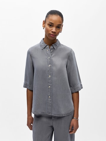 OBJECT Blouse 'OBJFRAME' in Grey: front