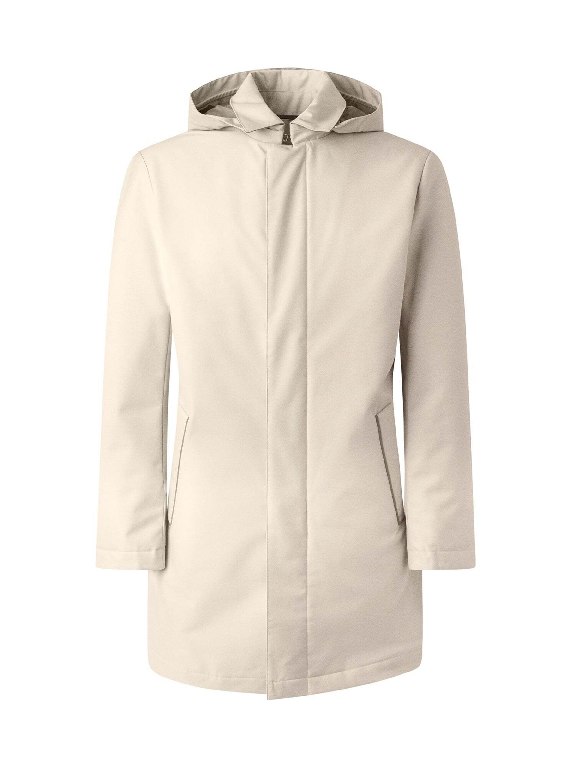 Cappotto di mezza stagione di Hackett London in bianco: frontale