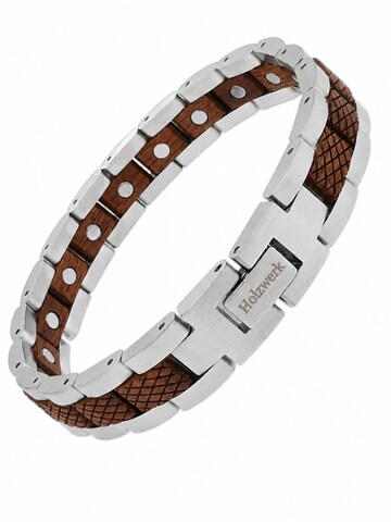 Holzwerk - Pulsera 'GORINSEE' en plata: frente