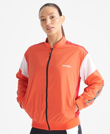 Superdry Sportjas in Oranje: voorkant