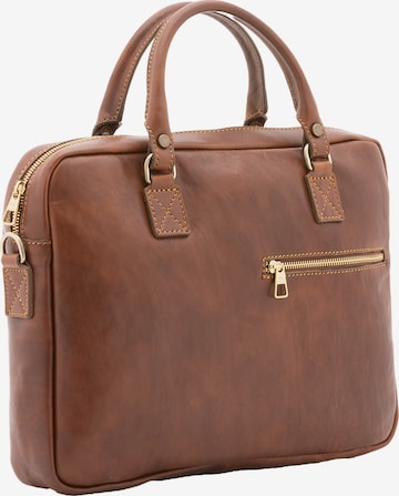 Viola Castellani Document Bag in Brown: front