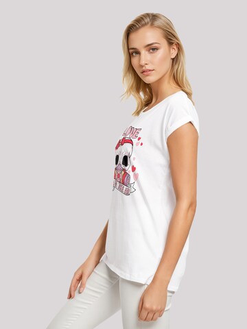 T-shirt 'Anti Valentinstag LOVE is in the air' F4NT4STIC en blanc