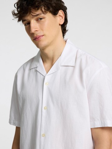 SELECTED HOMME Comfort fit Button Up Shirt in White