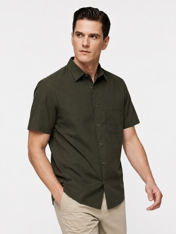 ALLTHEMEN Regular Fit Hemd 'Reine'‌‌‌‌‌‌‌ in Grün: Vorderseite
