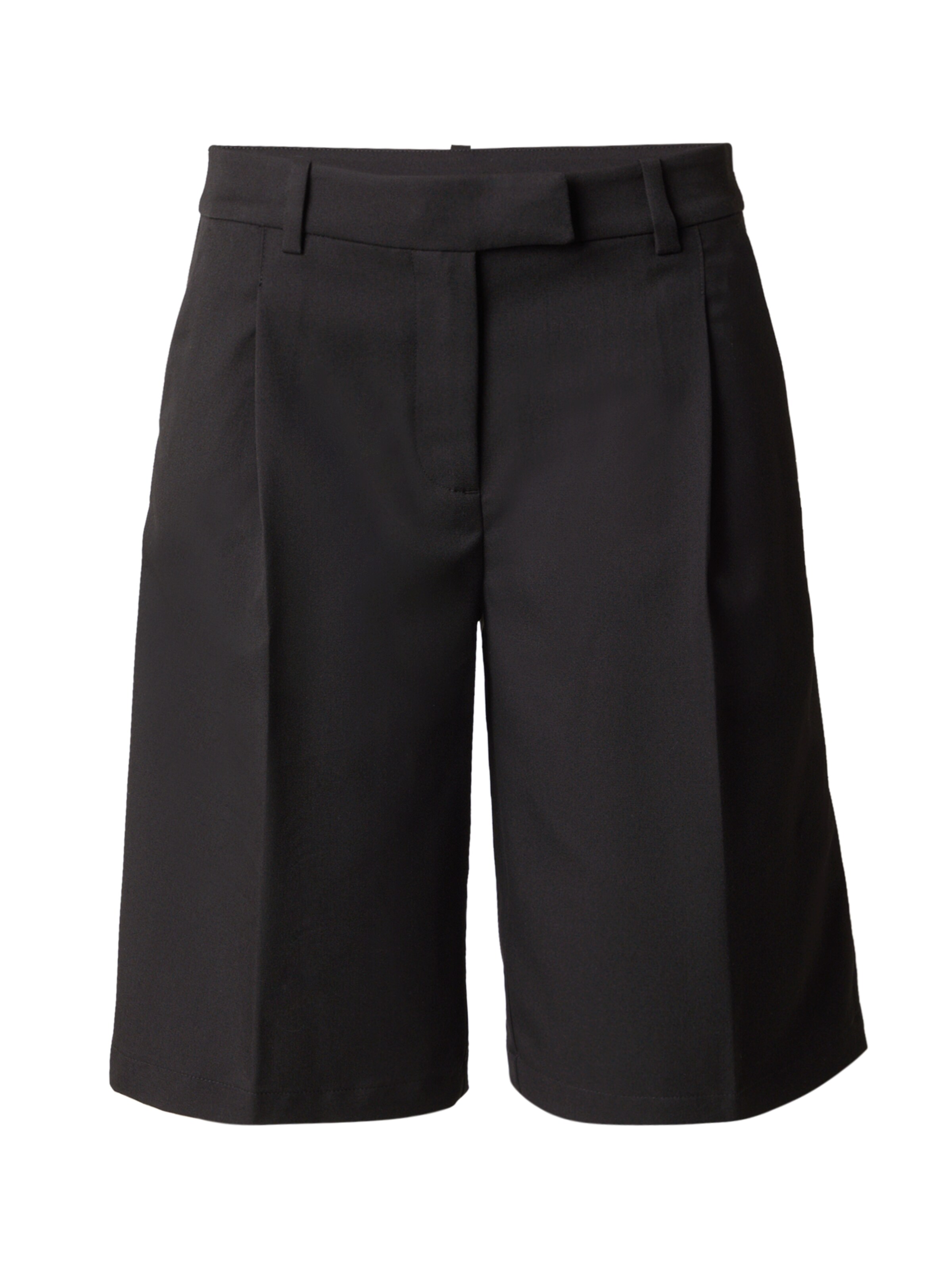 Monki Свободный крой Брюки со складками в Черный: спереди