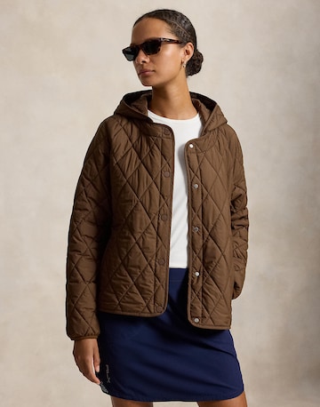 Polo Ralph Lauren Přechodná bunda – hnědá: přední strana