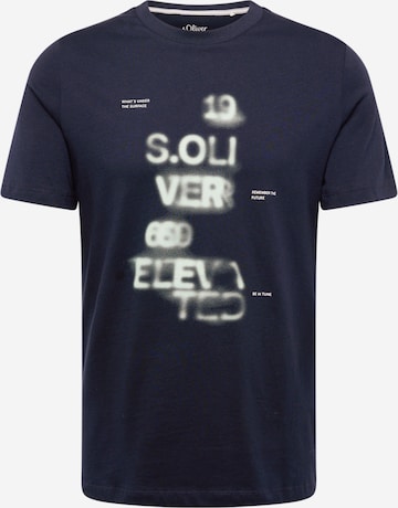 s.Oliver Shirt in Blauw: voorkant