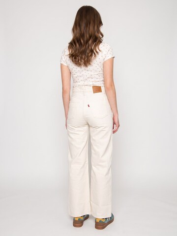 LEVI'S ® Luźne Jeansy 'Ribcage Wide Leg H223 Polar Perimeter' w kolorze beżowy