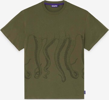 Octopus T-Shirt in Grün: predná strana