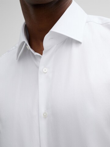 STRELLSON Slim fit Button Up Shirt 'Santos' in White